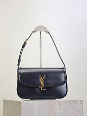 Bagsaaa YSL Saint Laurent Solferino medium shoulder bag in navy blue - 24cm - 1