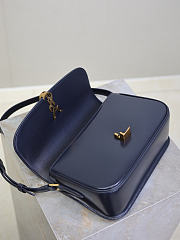 Bagsaaa YSL Saint Laurent Solferino medium shoulder bag in navy blue - 24cm - 4