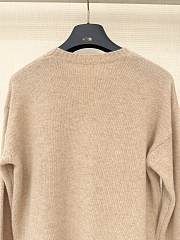 Bagsaaa Louis Vuitton Cursive Signature Pullover in cashmere knit beige - 3