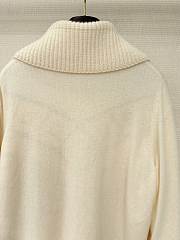 Bagsaaa Loro Piana cashmere zip-up cardigan cream - 4