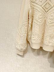 Bagsaaa Loro Piana cashmere zip-up cardigan cream - 3