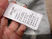 Bagsaaa Celine Loose Sweatshirt in cotton fleece in grey melange - 2