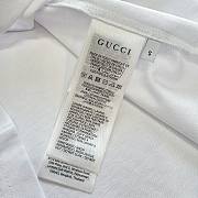 Bagsaaa Gucci cotton jersey T-shirt with a green and red Web stripe - 2