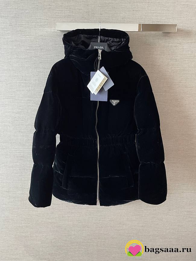Bagsaaa Prada Reversible Aspen Jacket in faux fur black - 1