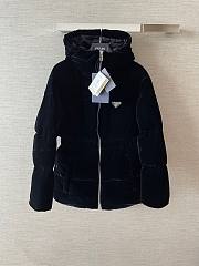 Bagsaaa Prada Reversible Aspen Jacket in faux fur black - 1