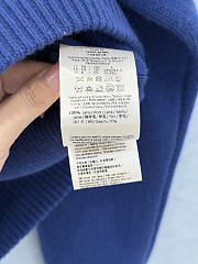 Bagsaaa Fendi blue wool cardigan with pockets - 4