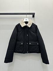 Bagsaaa Loewe puffer jacket in black cotton-blend technical fabric - 1