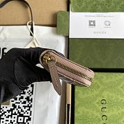 Bagsaaa Gucci GG Marmont card case in taupe - 12cm - 3
