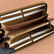 Bagsaaa Gucci GG Marmont zip around wallet 837758 brown - 19cm - 4