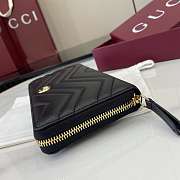Bagsaaa Gucci GG Marmont zip around wallet 837758 black - 19cm - 4