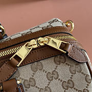 Bagsaaa Gucci Ophidia medium boston bag 857595 beige and brown - 30cm - 4