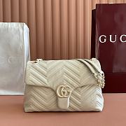 Bagsaaa Gucci GG Marmont medium shoulder bag 850676 ivory - 31cm - 1