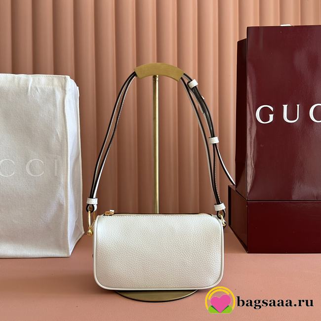 Bagsaaa Gucci Half Horsebit mini bag 860784 ivory leather - 19cm - 1