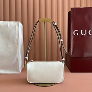 Bagsaaa Gucci Half Horsebit mini bag 860784 ivory leather - 19cm - 1