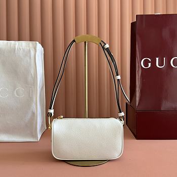Bagsaaa Gucci Half Horsebit mini bag 860784 ivory leather - 19cm
