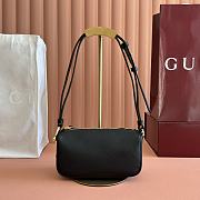 Bagsaaa Gucci Half Horsebit mini bag 860784 black leather - 19cm - 1