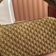 Bagsaaa Gucci Half Horsebit mini bag 860784 brown suede - 19cm - 4