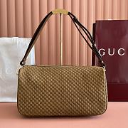 Bagsaaa Gucci Half Horsebit large shoulder bag 862530 brown suede - 38cm - 1