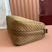 Bagsaaa Gucci Half Horsebit large shoulder bag 862530 brown suede - 38cm - 3