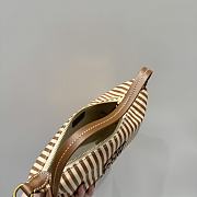 Bagsaaa Miu Miu Jacquard fabric pouch with logo 5NE841 caramel - 18.5cm - 4