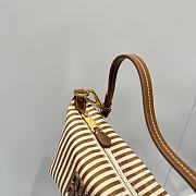 Bagsaaa Miu Miu Jacquard fabric pouch with logo 5NE841 caramel - 18.5cm - 3