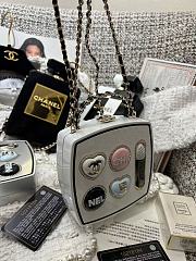 Bagsaaa Chanel Makeup Palette Minaudière Bag in plexiglass and strass - 14cm - 2