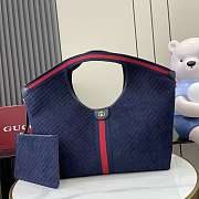 Bagsaaa Gucci Giglio large tote bag 853971 dark blue - 42 (60)cm - 1