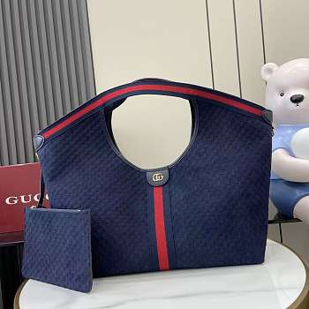 Bagsaaa Gucci Giglio large tote bag 853971 dark blue - 42 (60)cm