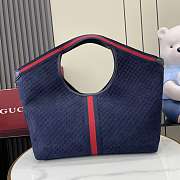 Bagsaaa Gucci Giglio large tote bag 853971 dark blue - 42 (60)cm - 3