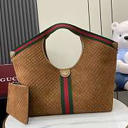Bagsaaa Gucci Giglio large tote bag 853971 brown suede - 42 (60)cm - 1