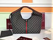Bagsaaa Gucci Giglio large tote bag 853971 black denim - 42 (60)cm - 1