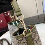 Bagsaaa Gucci GG Emblem Mini Bucket Bag 815118 beige & olive - 19x18x11 cm - 3