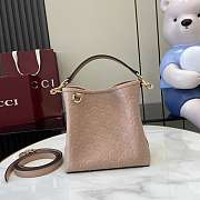 Bagsaaa Gucci GG Emblem Mini Bucket Bag 815118 beige pink - 19x18x11 cm - 1