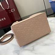 Bagsaaa Gucci GG Emblem Mini Bucket Bag 815118 beige pink - 19x18x11 cm - 3