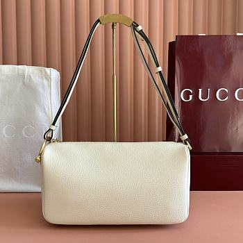 Bagsaaa Gucci Half Horsebit medium shoulder bag 860787 white - 31.5cm