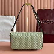 Bagsaaa Gucci Half Horsebit medium shoulder bag 860787 green suede - 31.5cm - 1