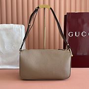 Bagsaaa Gucci Half Horsebit medium shoulder bag 860787 taupe - 31.5cm - 1