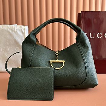 Bagsaaa Gucci Softbit maxi shoulder bag 837466 green - 46cm