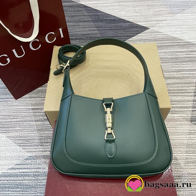 Bagsaaa Gucci Jackie 1961 medium bag 820415 green - 27.5cm - 1