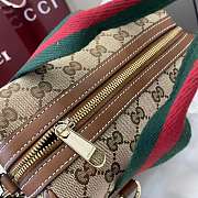 Bagsaaa Gucci Mini GG handbag 859975 beige and brown GG canvas - 20cm - 3