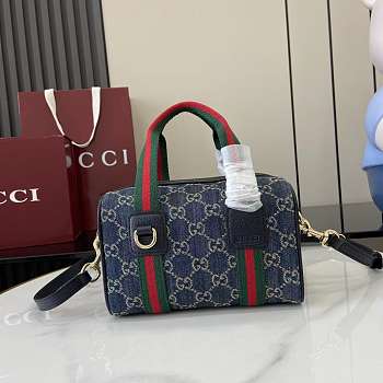 Bagsaaa Gucci Mini GG handbag 859975 blue denim - 20cm