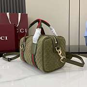 Bagsaaa Gucci Mini GG handbag 859975 green suede - 20cm - 5