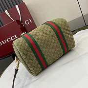 Bagsaaa Gucci Mini GG handbag 859975 green suede - 20cm - 4
