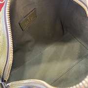 Bagsaaa Gucci Mini GG handbag 859975 green suede - 20cm - 3