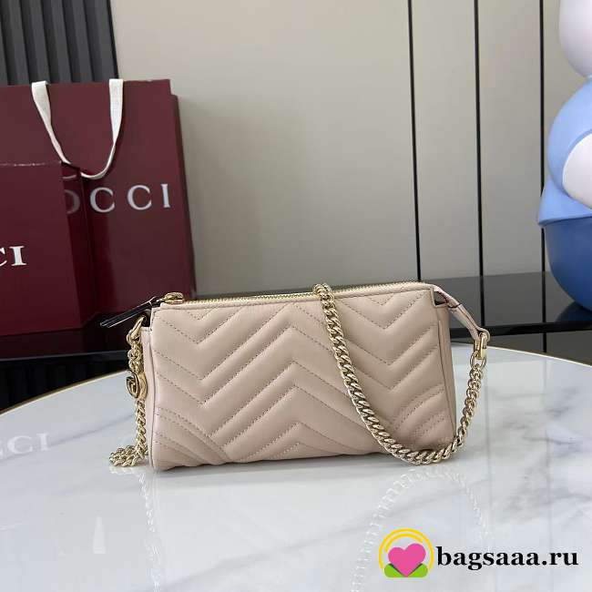 Bagsaaa Gucci GG Marmont small shoulder bag 847589 light pink - 20cm - 1