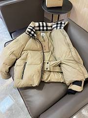 Bagsaaa Burberry Quilted Puffer Jacket beige Vintage Check lining - 2