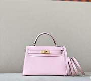 Bagsaaa Hermes Mini Kelly 19cm Powder Pink - 1
