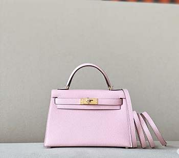 Bagsaaa Hermes Mini Kelly 19cm Powder Pink