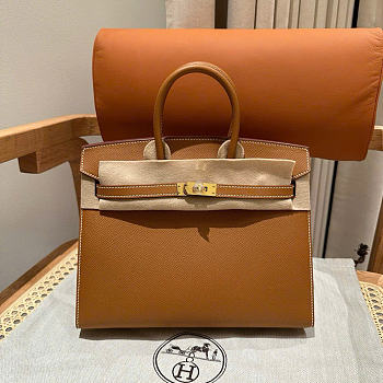 Bagsaaa Hermes birkin 25 brown epsom & gold