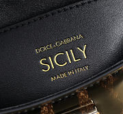 Bagsaaa Dolce & Gabbana x Kim Small Sicily top-handle bag in leopard-print - 18cm - 3